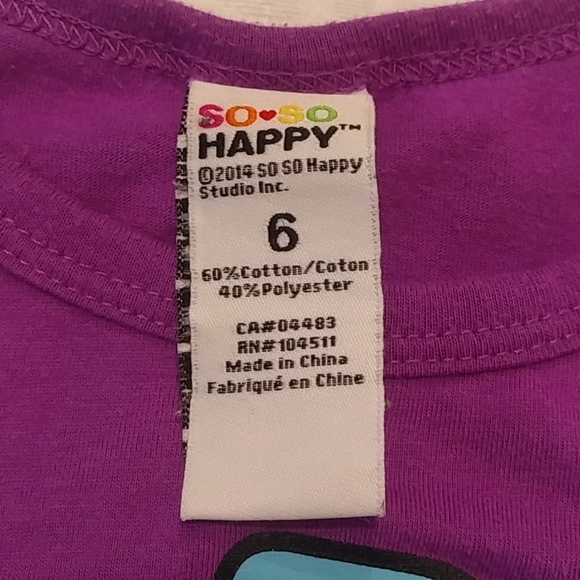 Purple Long Sleeve Happy Will Find You T-Shirt - Picture 5 of 8